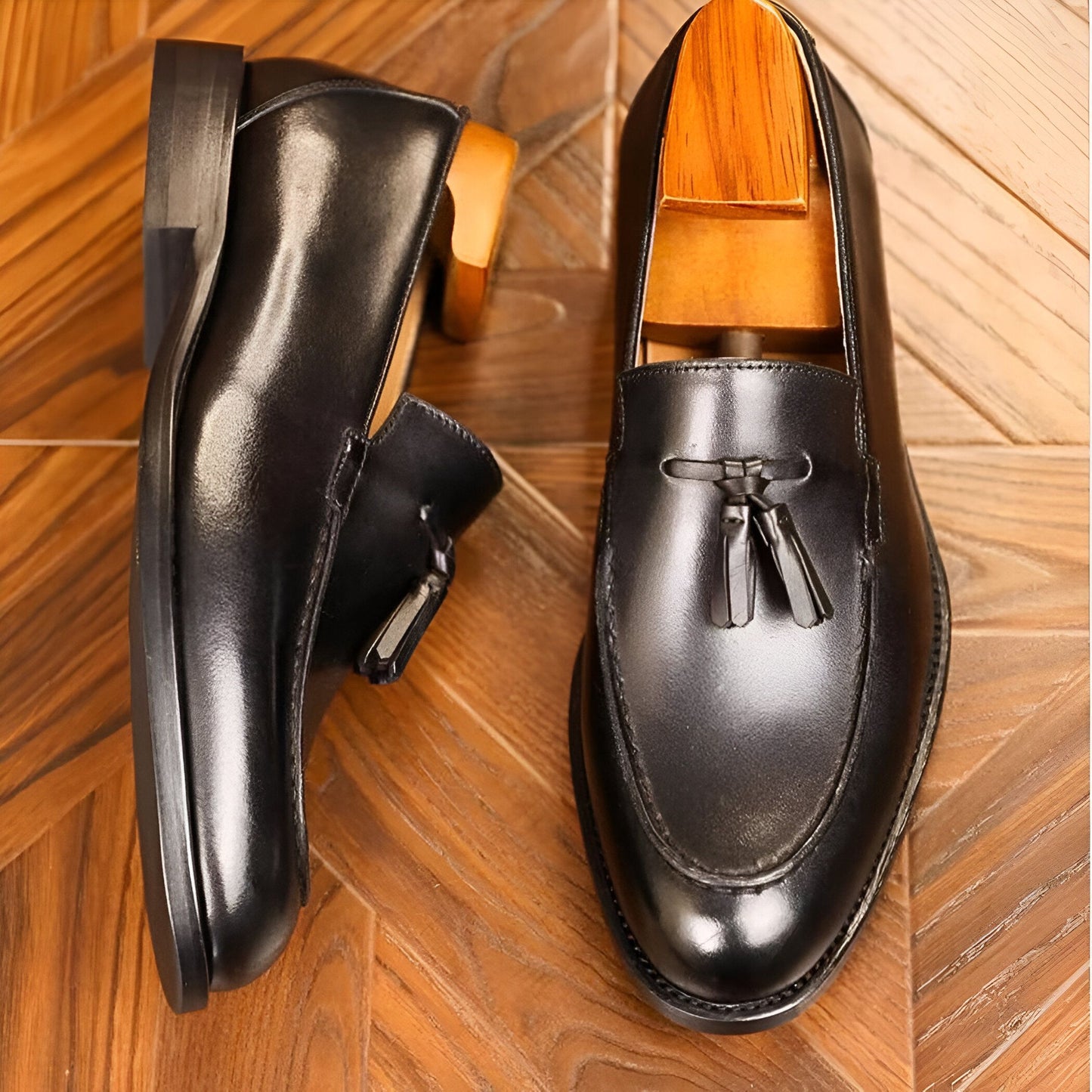 NovaBrand Mocassins Homme Cuir Véritable Glands