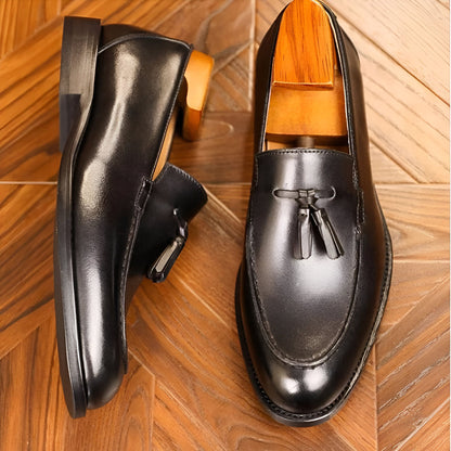 NovaBrand Mocassins Homme Cuir Véritable Glands