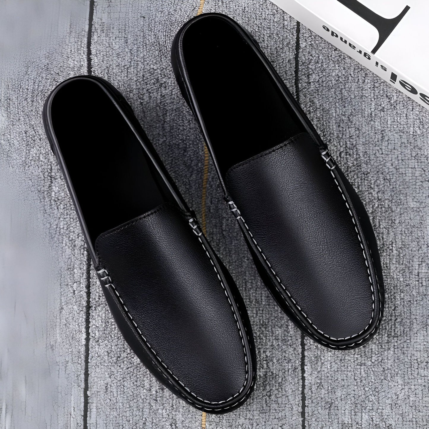 Élite Mocassins Homme Cuir Synthétique Léger