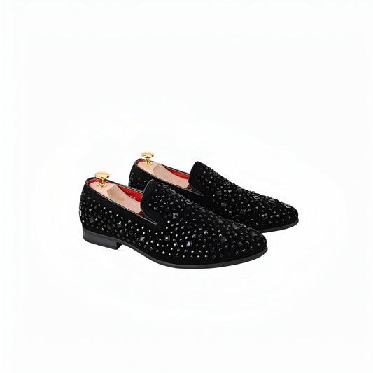 LuxSteps Mocassins Homme Paillettes Métalliques Mariage