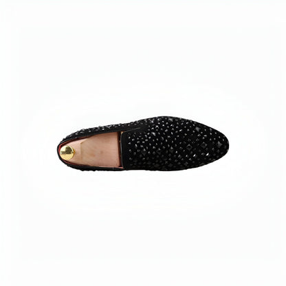 LuxSteps Mocassins Homme Paillettes Métalliques Mariage