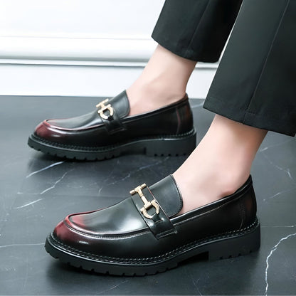 Nova Mocassins Homme Cuir Synthétique Mors Métal