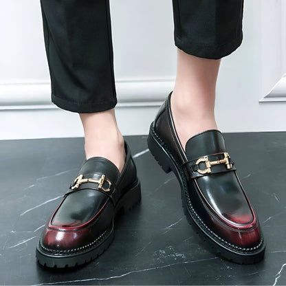 Nova Mocassins Homme Cuir Synthétique Mors Métal