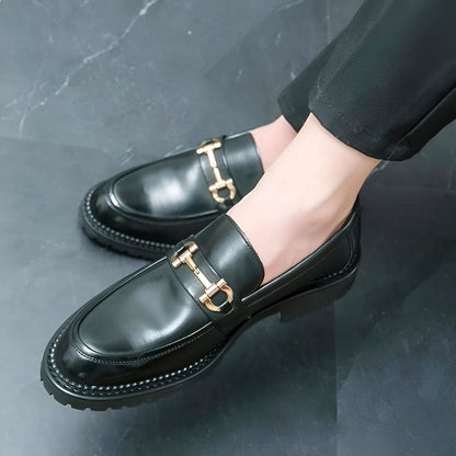 Nova Mocassins Homme Cuir Synthétique Mors Métal