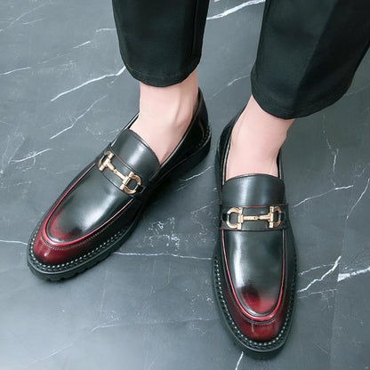 Nova Mocassins Homme Cuir Synthétique Mors Métal