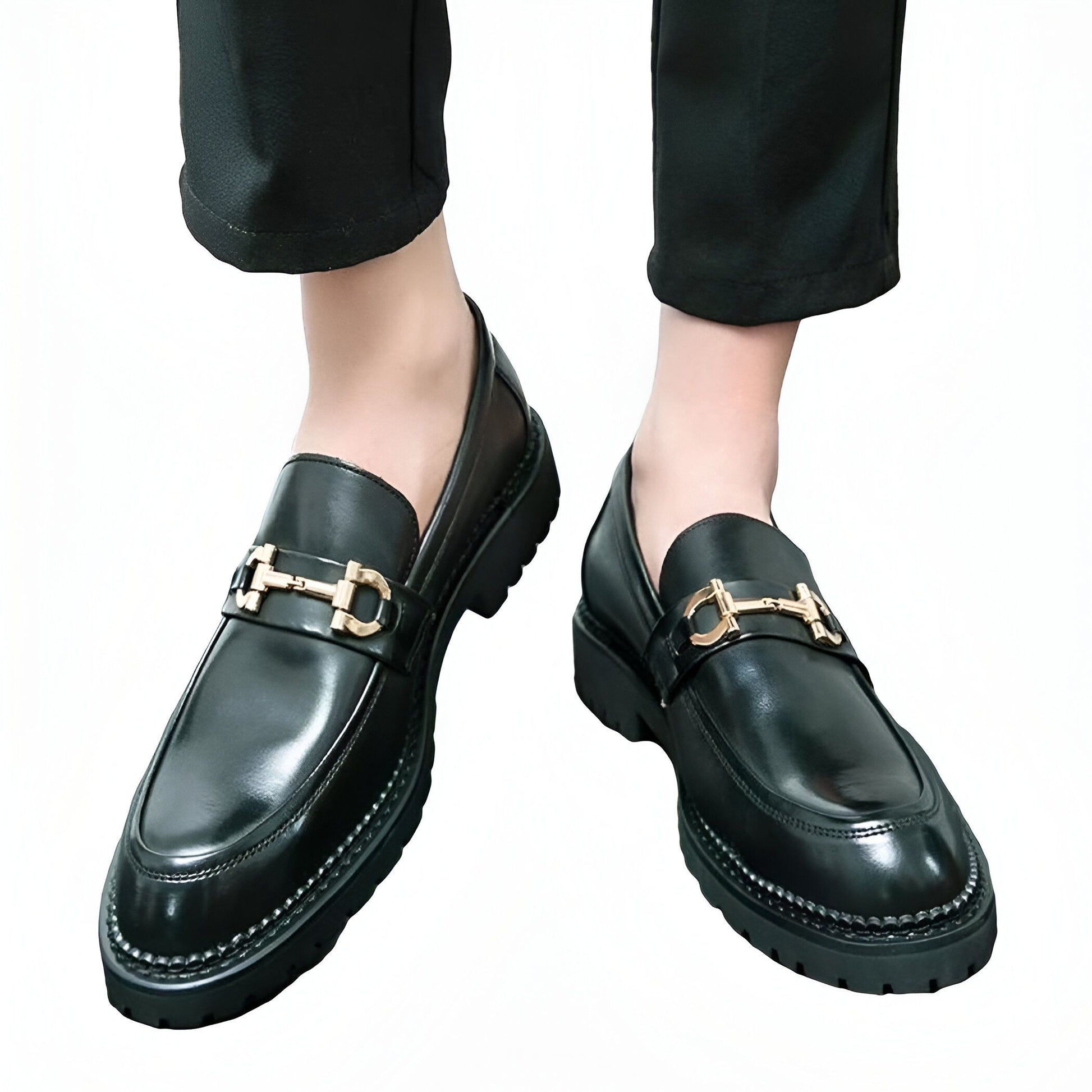 Nova Mocassins Homme Cuir Synthétique Mors Métal