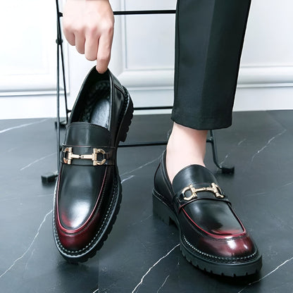 Nova Mocassins Homme Cuir Synthétique Mors Métal