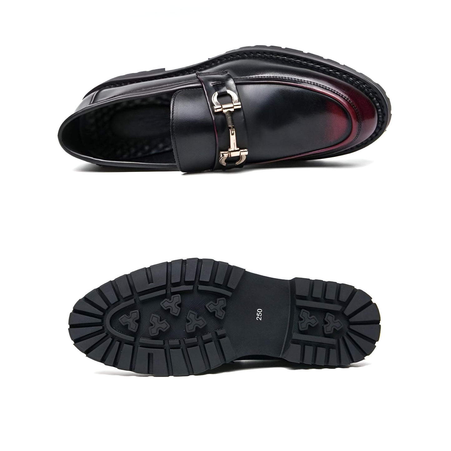 Nova Mocassins Homme Cuir Synthétique Mors Métal