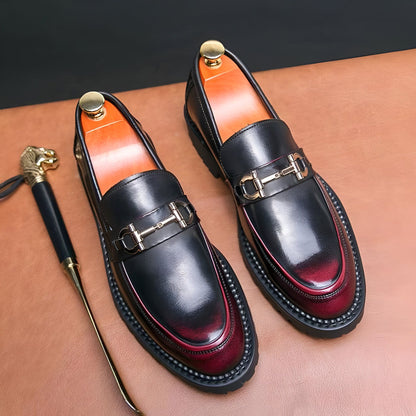Nova Mocassins Homme Cuir Synthétique Mors Métal