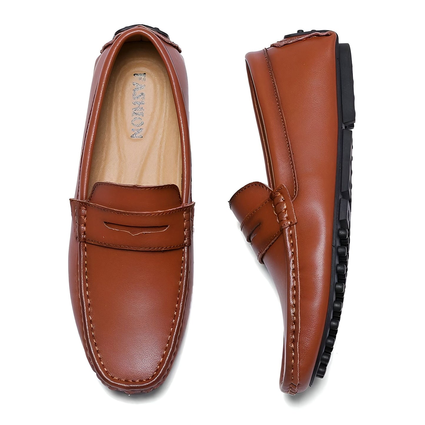 Mocassins Homme Plats Cuir Synthétique - Design Soigné