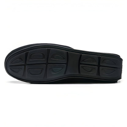 LuxMoc Mocassins Homme Effet Daim Noirs Élégants