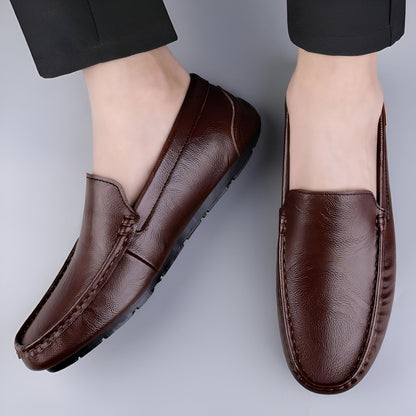 Nova Mocassins Homme Cuir Synthétique Brun Confortables