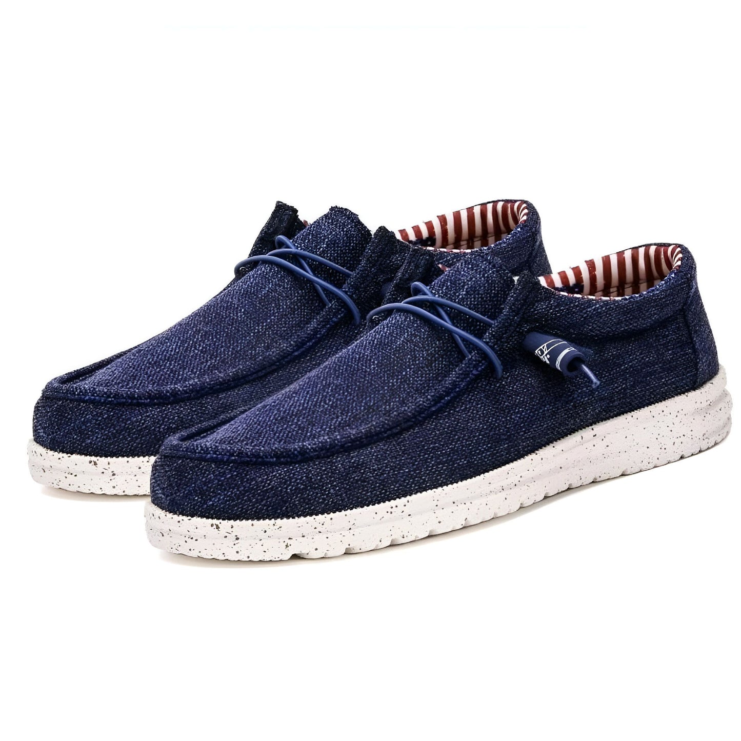 Nova Mocassins Homme Toile Confortables Grande Taille