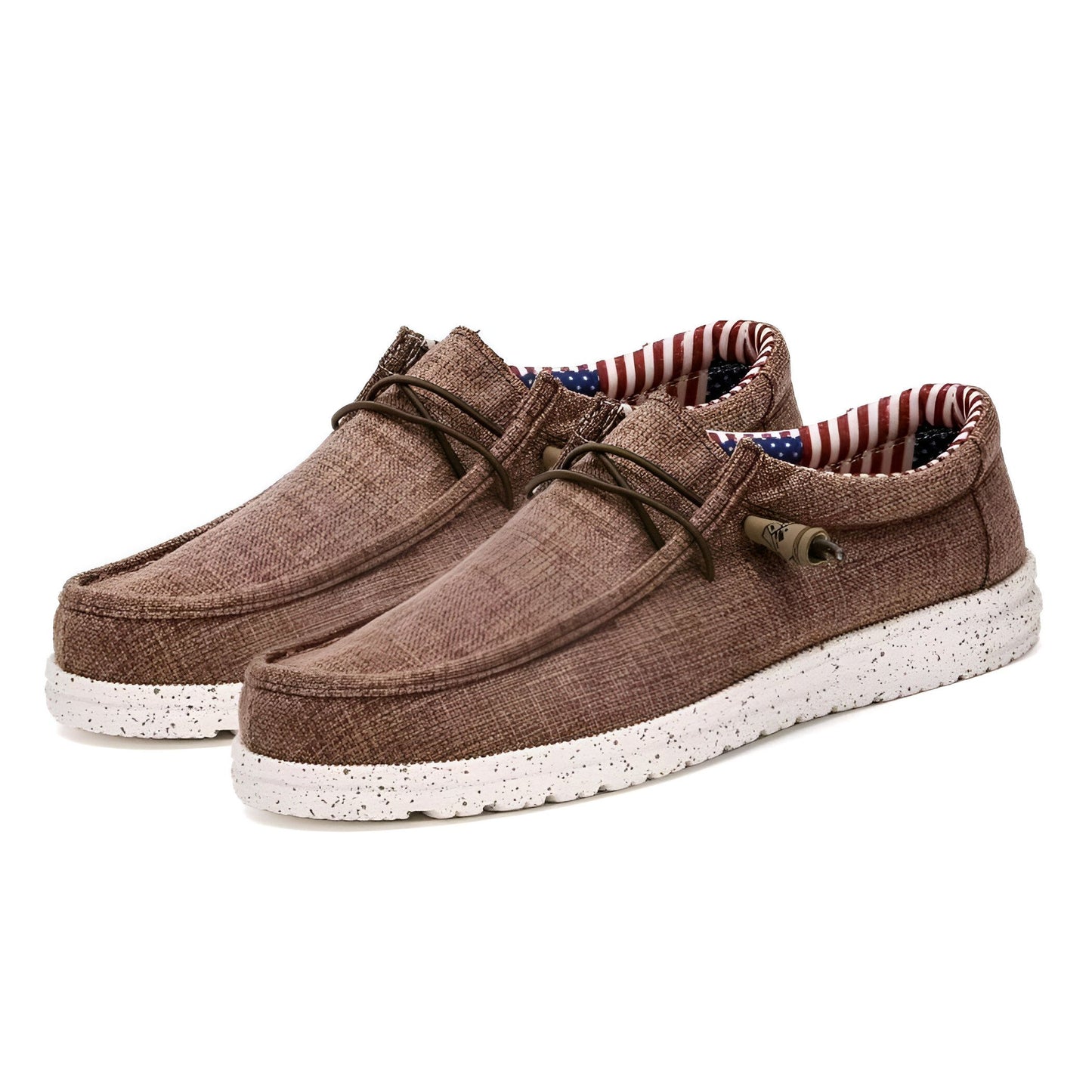 Nova Mocassins Homme Toile Confortables Grande Taille