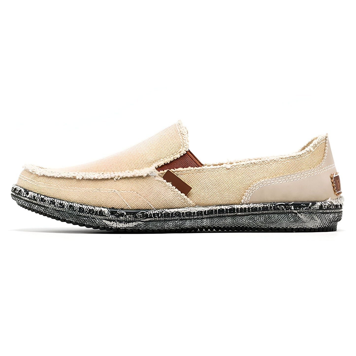 Nova Mocassins Homme Toile Jean Antidérapants