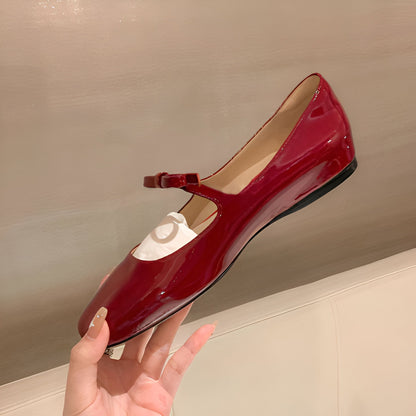Mocassins Mary Jane — Bout Carré et Nœud Délicat