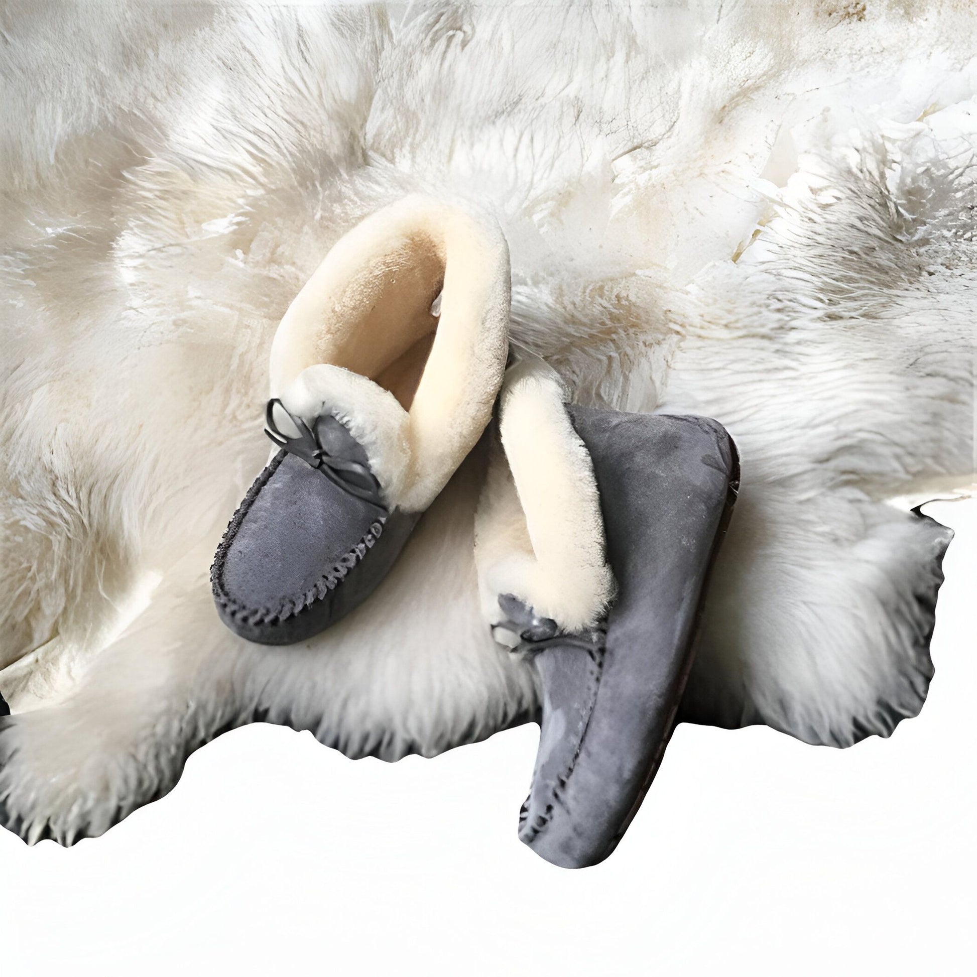 BrandLux Mocassins Daim Doublés Fourrure Chaude