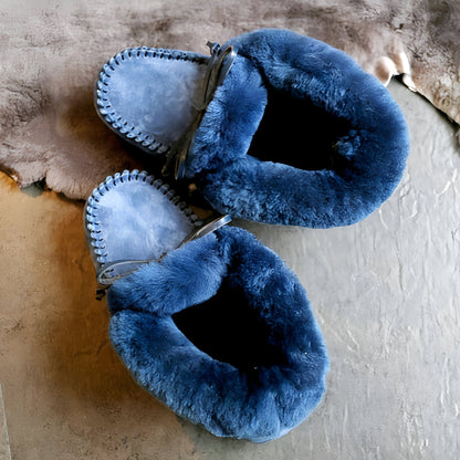 BrandLux Mocassins Daim Doublés Fourrure Chaude
