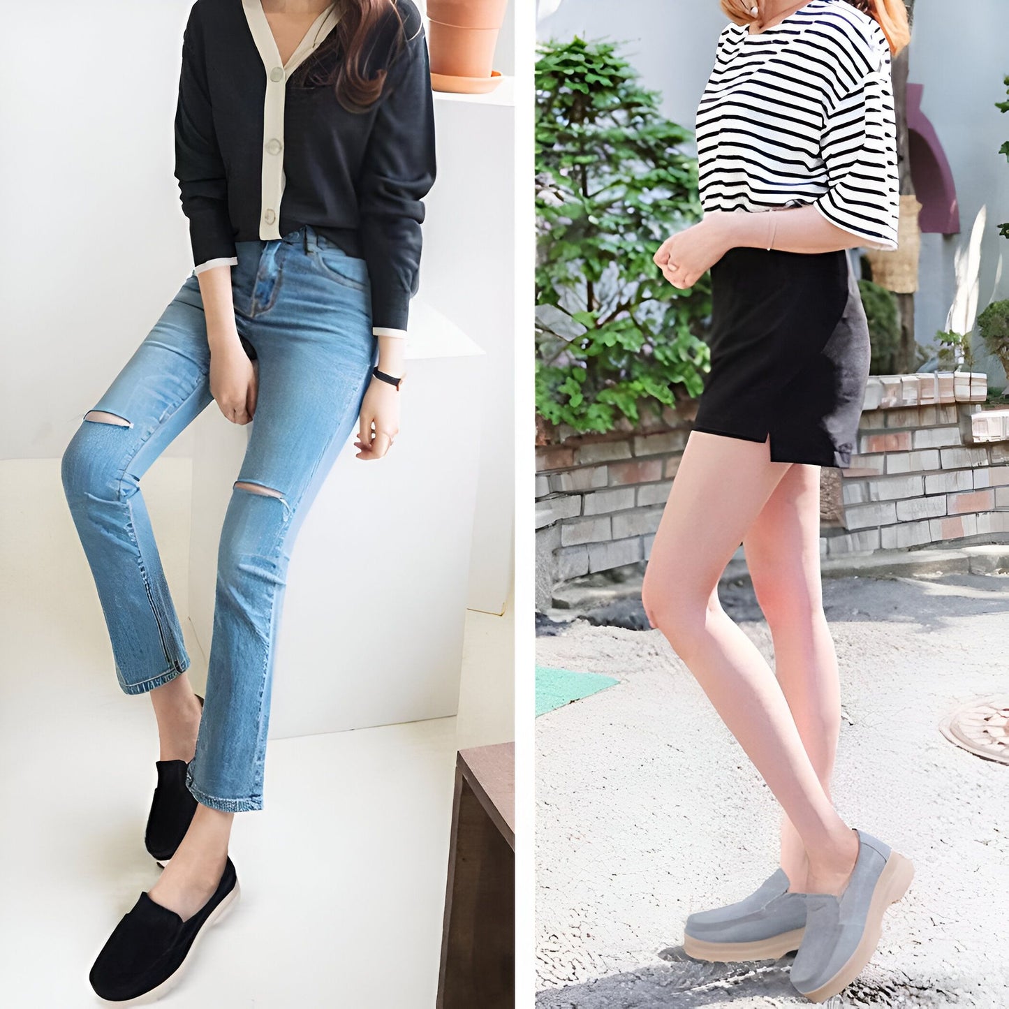 LuxeMoc Mocassins Femme Confortables Semelle Plateforme