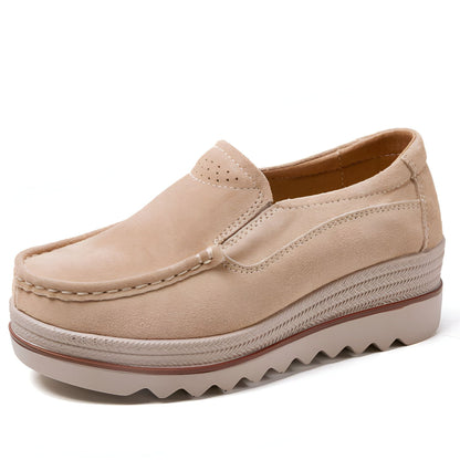 LuxeMoc Mocassins Femme Confortables Semelle Plateforme