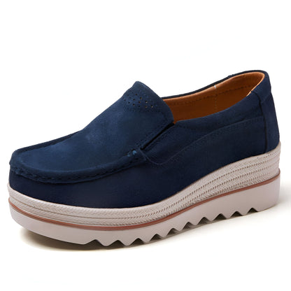 LuxeMoc Mocassins Femme Confortables Semelle Plateforme