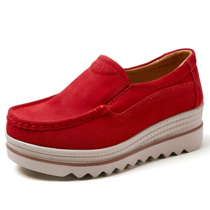 LuxeMoc Mocassins Femme Confortables Semelle Plateforme