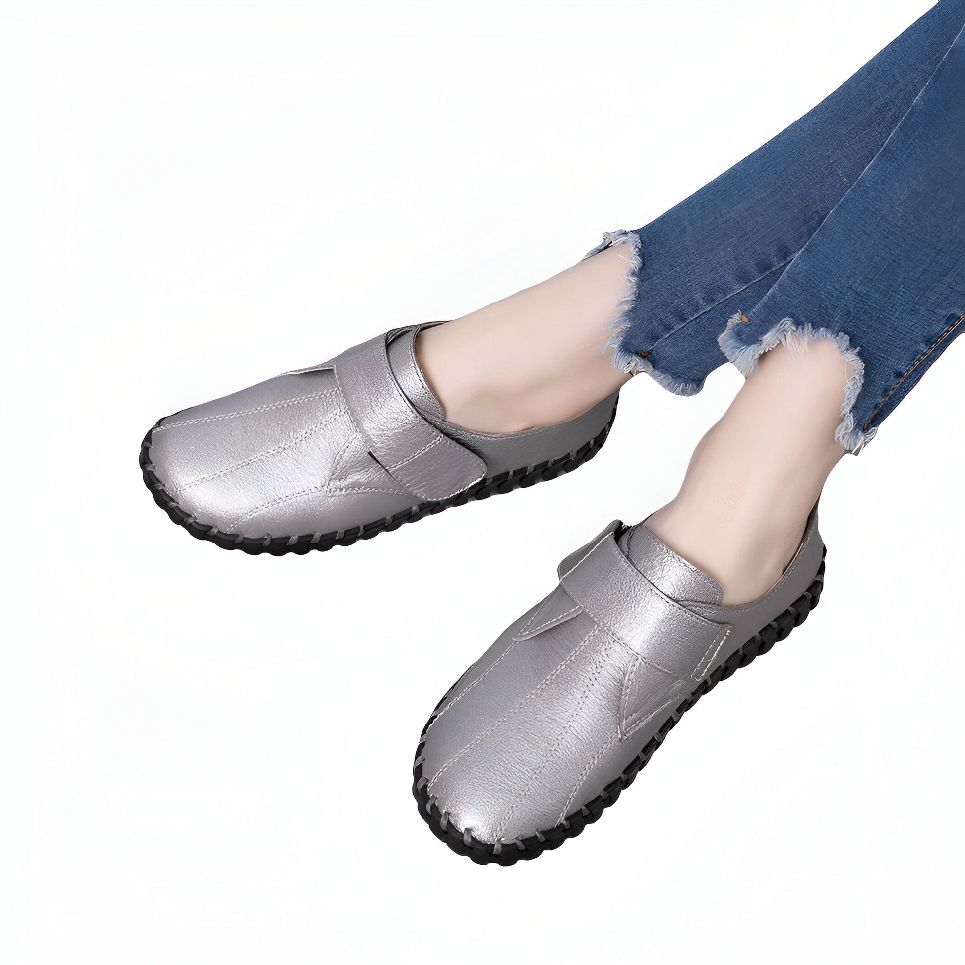 NovaStep Mocassins confortables femme à scratch