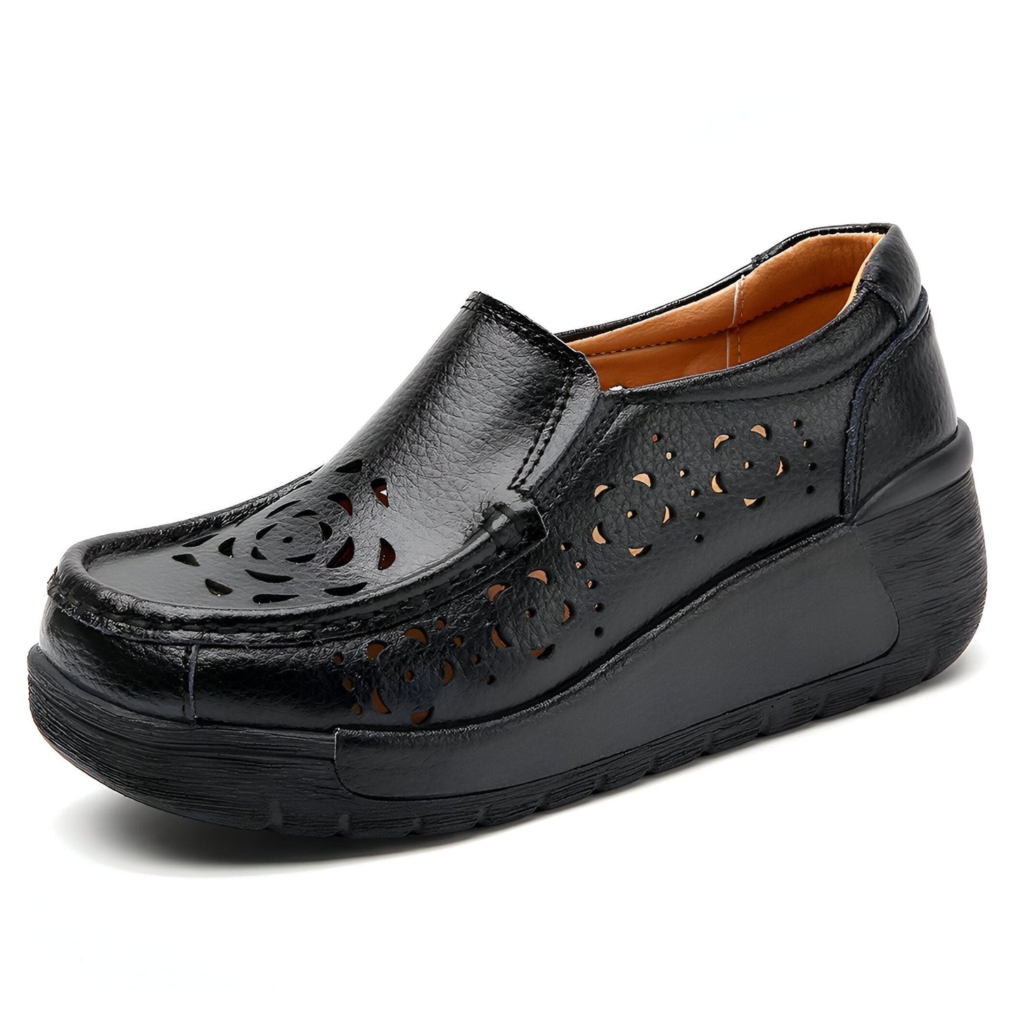 Nova Mocassins Cuir Véritable Femme Respirant