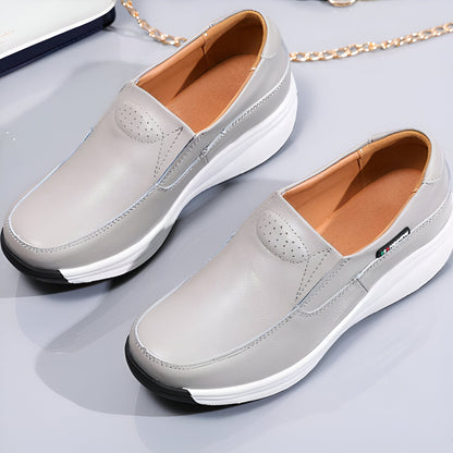 NX Mocassins Femme Cuir Véritable Souple Confort Semelle