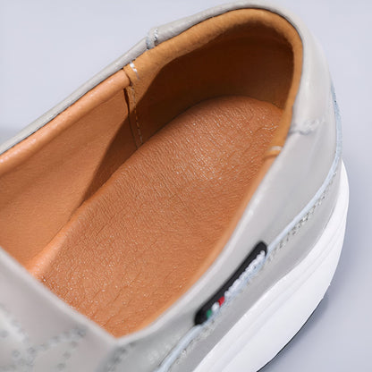NX Mocassins Femme Cuir Véritable Souple Confort Semelle