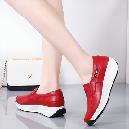 NX Mocassins Femme Cuir Véritable Souple Confort Semelle