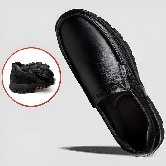 Mocassins Cuir Véritable - Confort & Élégance Homme
