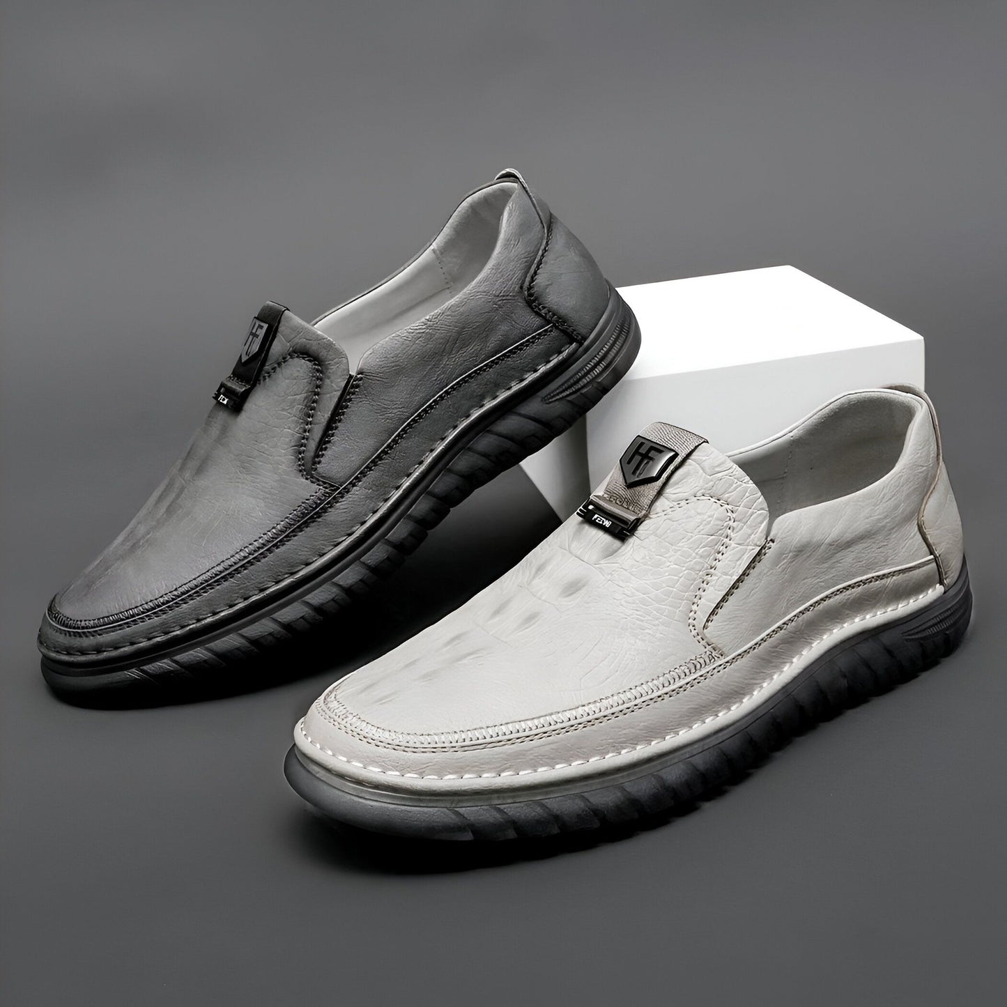 Mocassins Cuir Végan - Confort Homme, Style Raffiné
