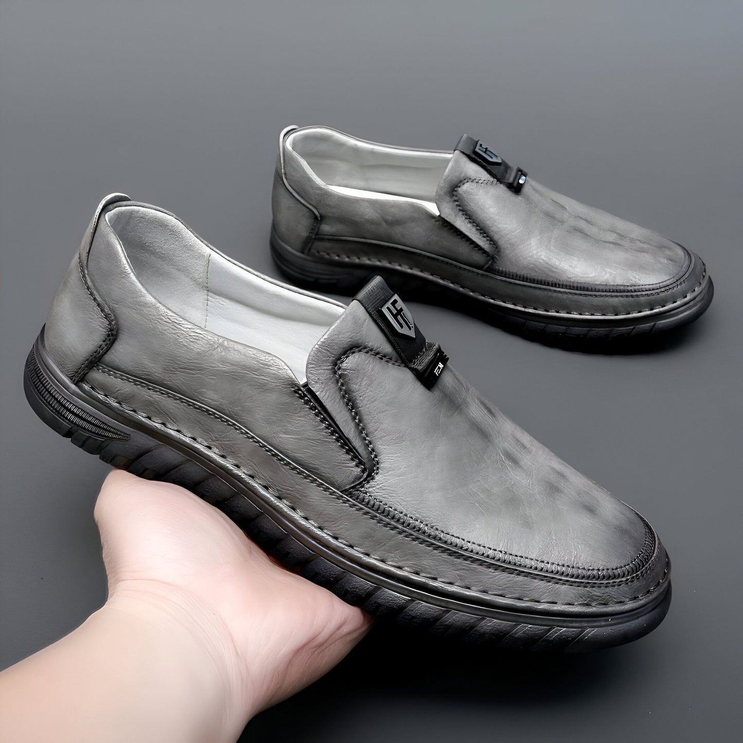 Mocassins Cuir Végan - Confort Homme, Style Raffiné