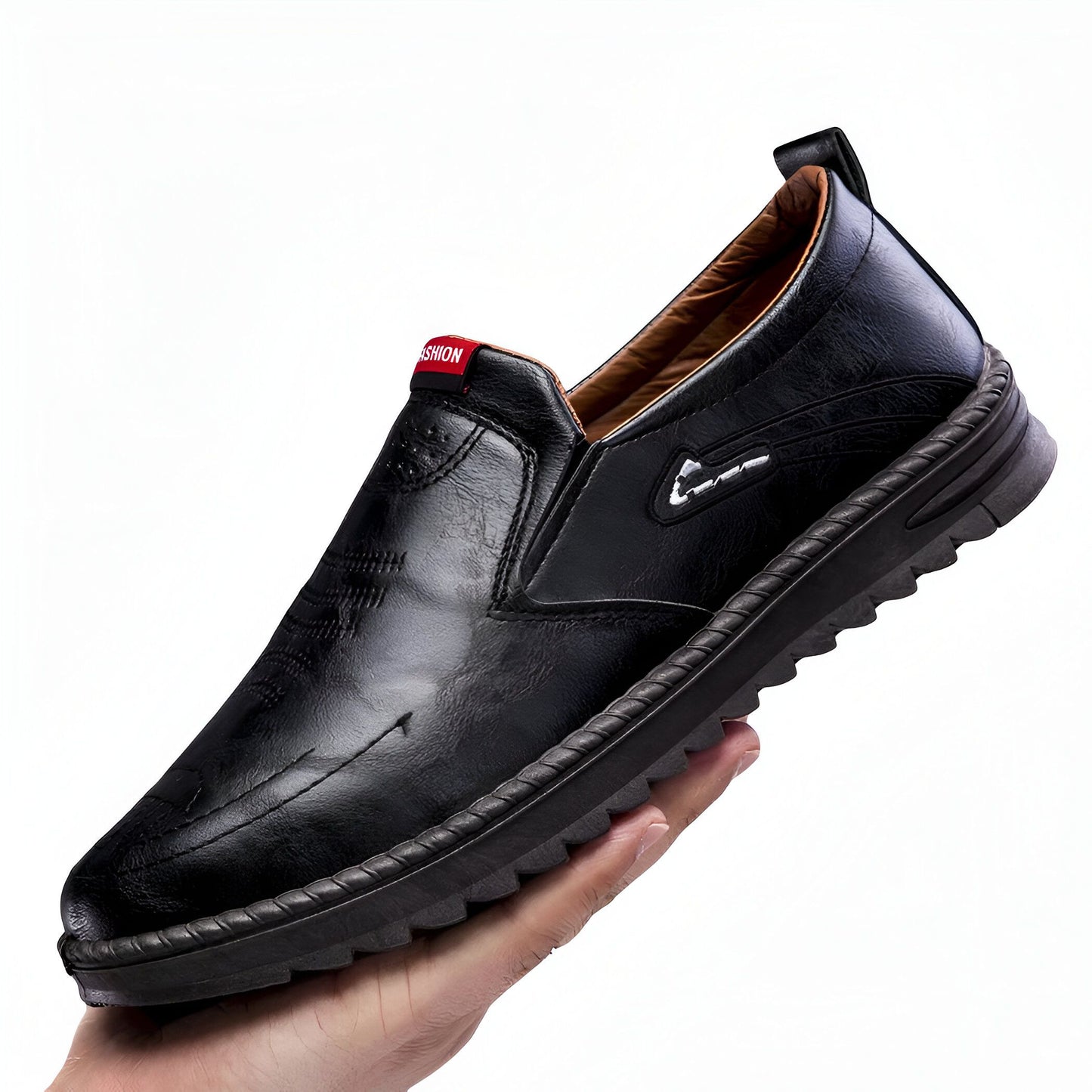 LuxeMoc Mocassins Homme Confort Semelle Épaisse, Design