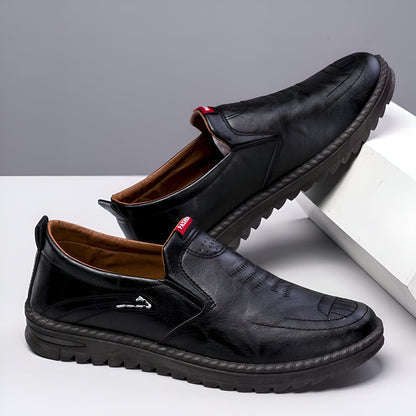 LuxeMoc Mocassins Homme Confort Semelle Épaisse, Design