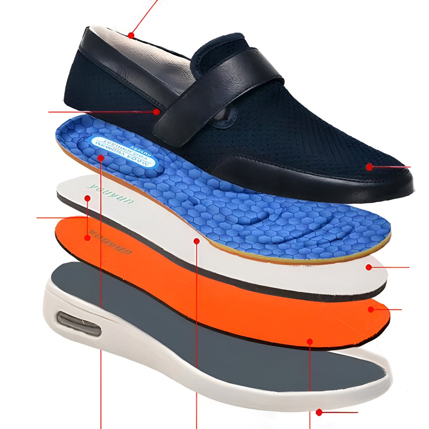 ZenMoc Mocassins Homme Confortables Ouverture Facile