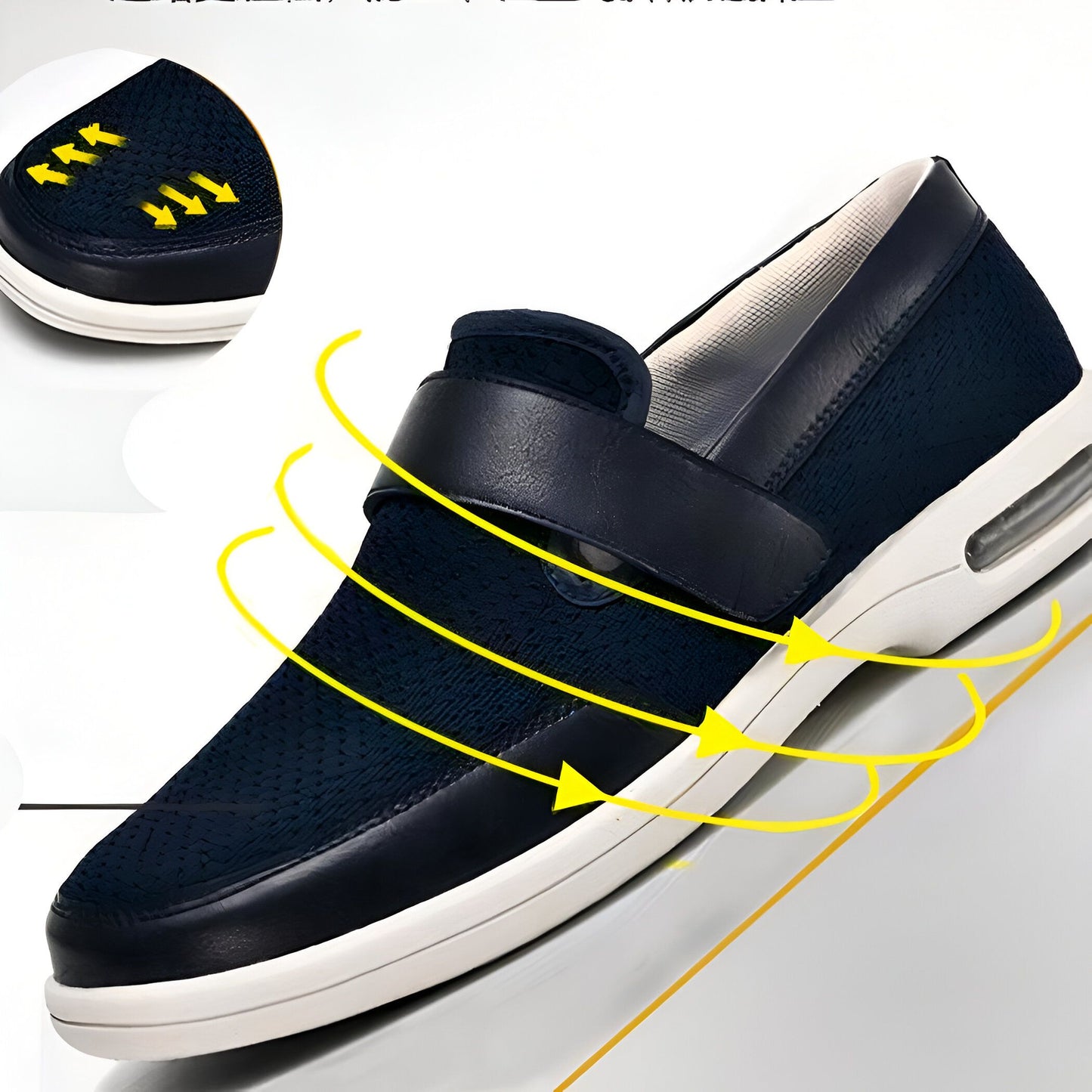 ZenMoc Mocassins Homme Confortables Ouverture Facile