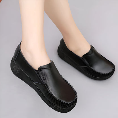 Mocassins Femme Confortables – Semelle Noire Synthétique