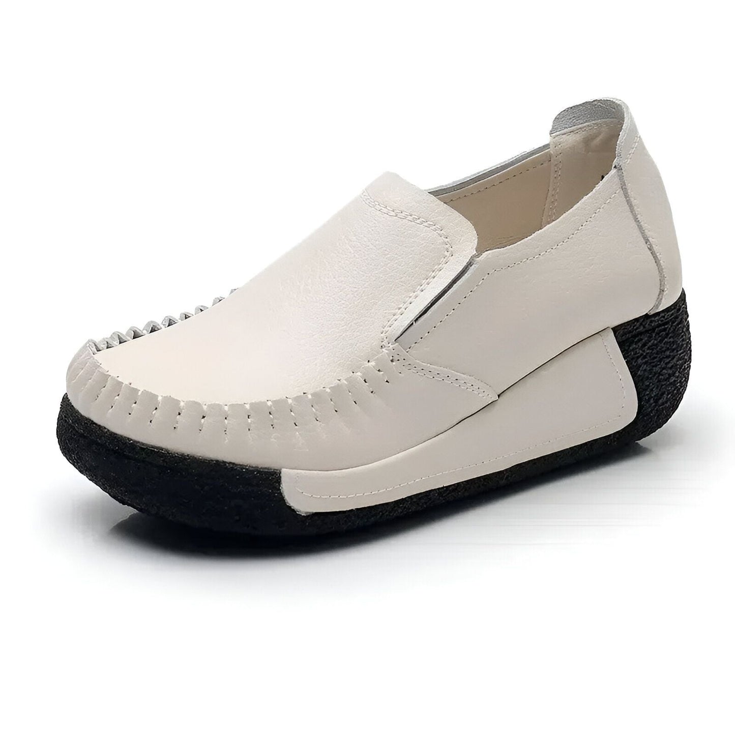 Mocassins Femme Confortables – Semelle Noire Synthétique