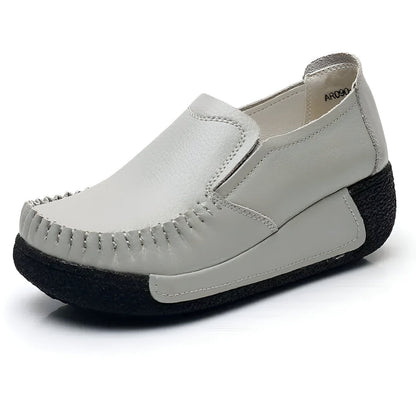 Mocassins Femme Confortables – Semelle Noire Synthétique
