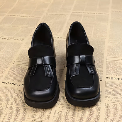 NovaMoc Mocassins plateforme talons femme style vintage