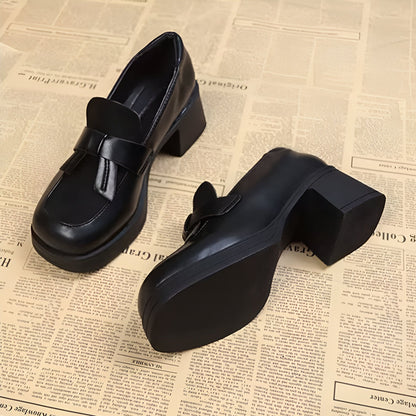 NovaMoc Mocassins plateforme talons femme style vintage