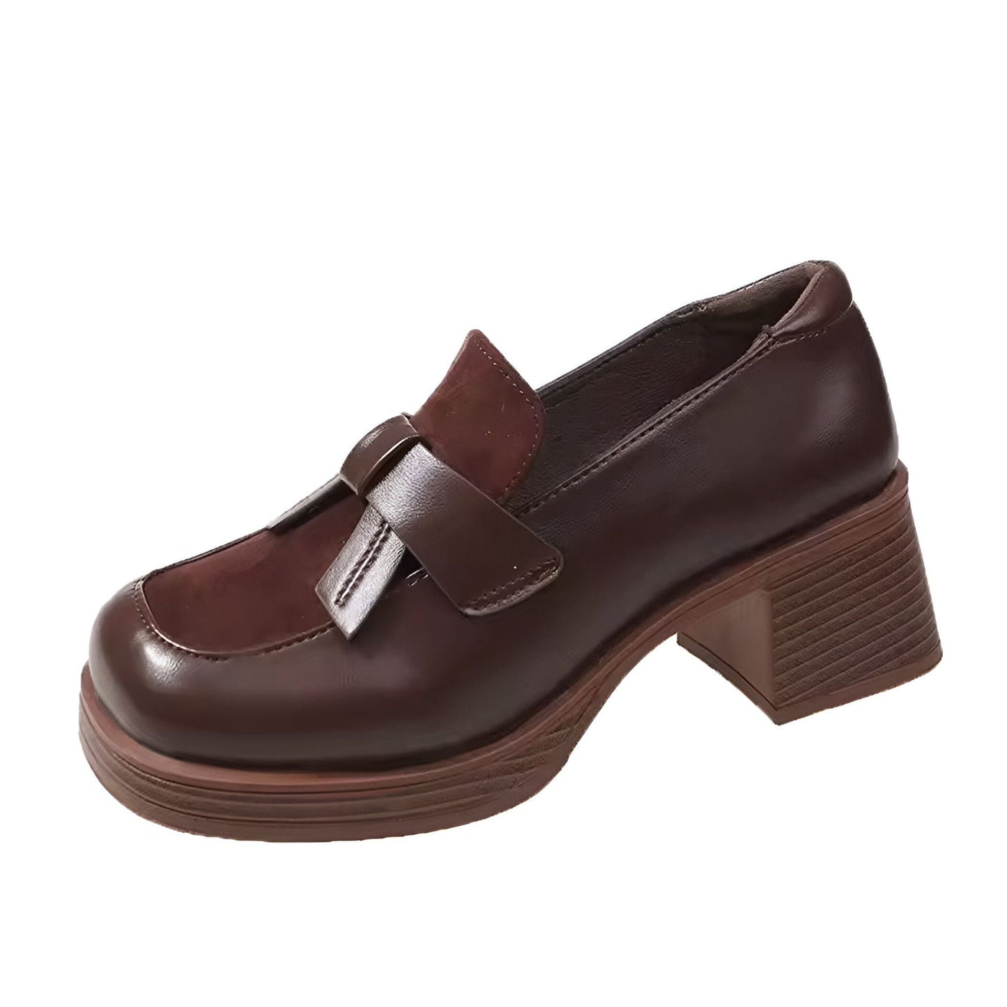 NovaMoc Mocassins plateforme talons femme style vintage