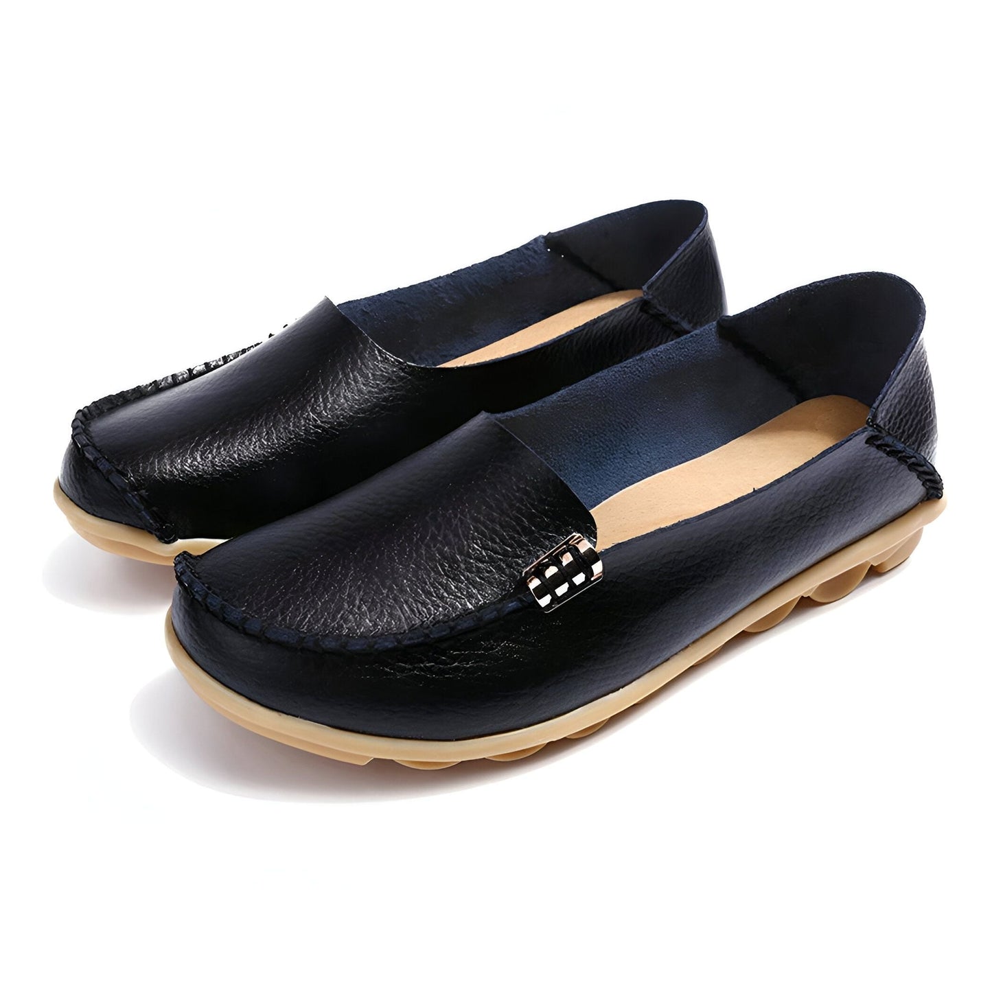 ÉcoVogue Mocassins Femme Cuir Végan Confortables