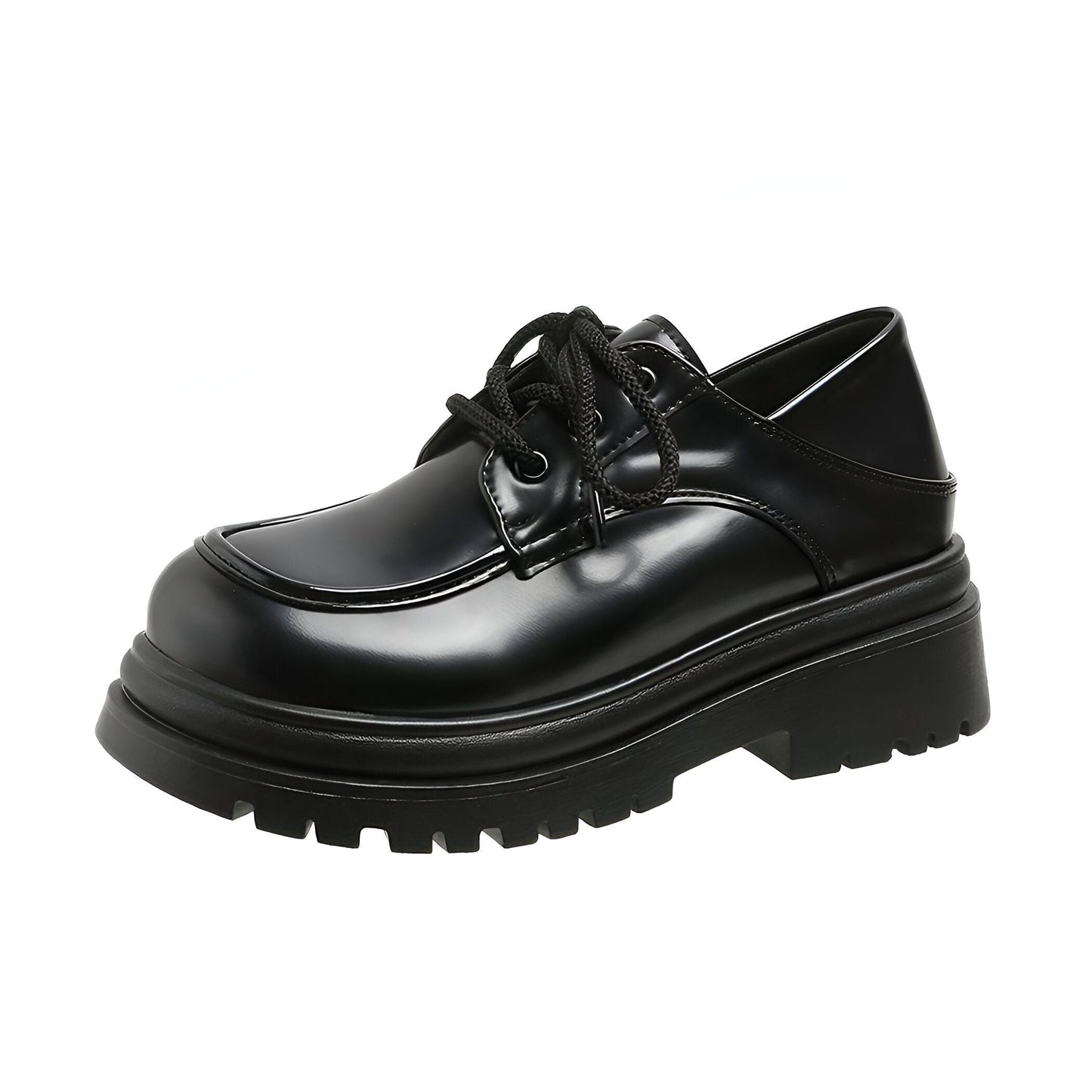 Mocassins Femme Plateforme à Lacets - Style Moderne