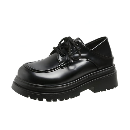 Mocassins Femme Plateforme à Lacets - Style Moderne