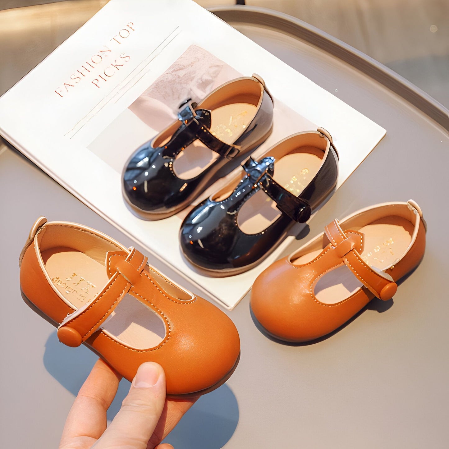 BrandX Mary Jane Filles Simili Cuir Antidérapantes