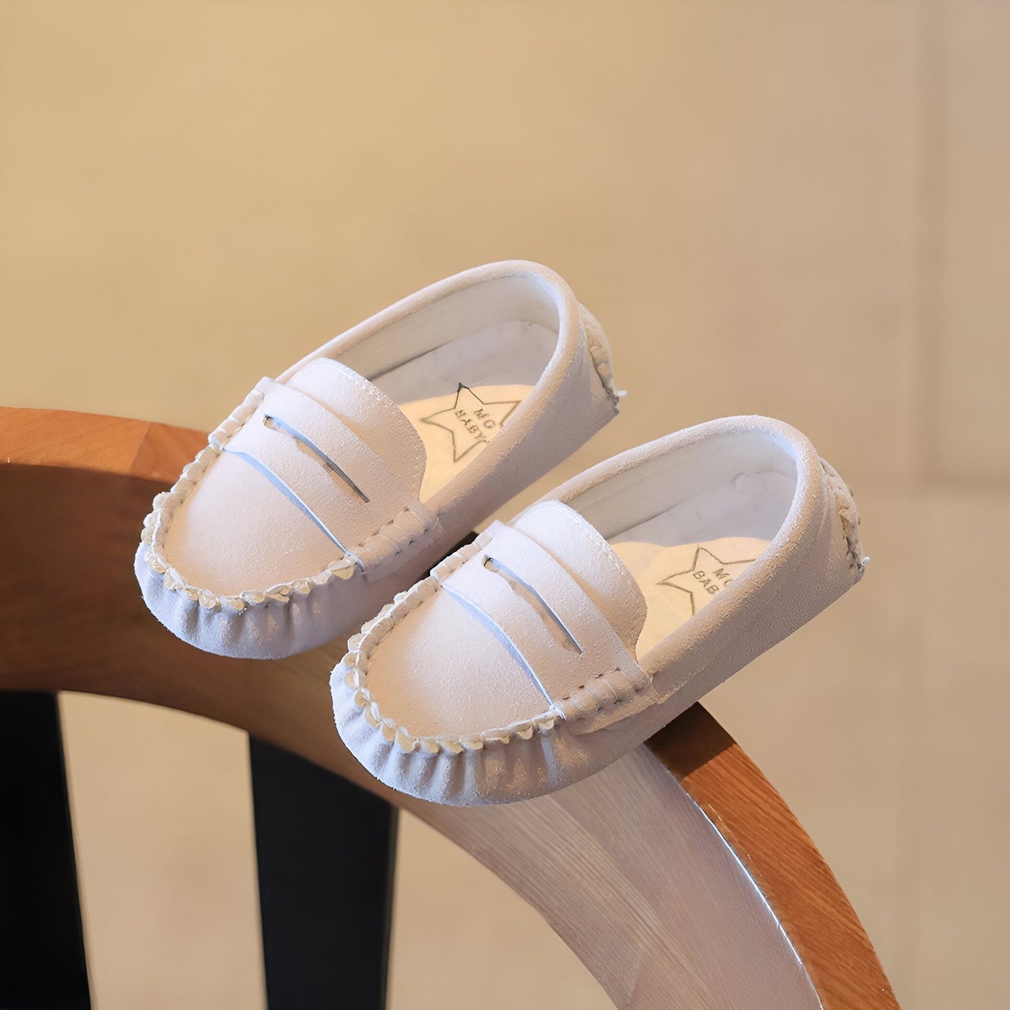 Nova Mocassins garçons daim soigné, confortable