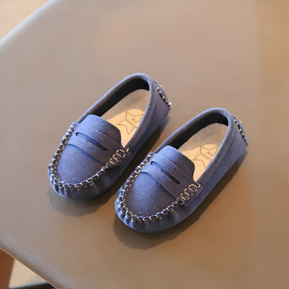 Nova Mocassins garçons daim soigné, confortable